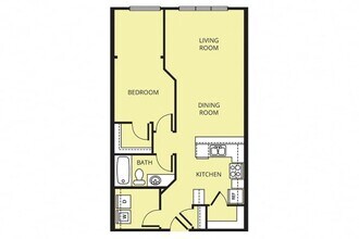 A1 One Bedroom 2-419 floor plan